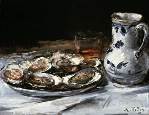 Pitcher Prints: Still Life with Oysters, 19th century. Artist: Antoine Vollon