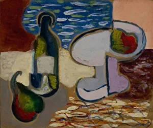 Still Life with a Pear, 1927. Artist: Baranov-Rossine, Vladimir Davidovich (1888-1942) Still Life with a Pear, 1927. Artist: Baranov-Rossine, Vladimir Davidovich (1888-1942)
