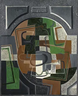 Juan Prints: Still Life with a Plaque, 1917. Creator: Juan Gris