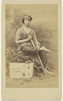 Card Photograph Prints: Your Life or Your Portrait, about 1870. Creator: Unknown