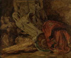 Broken Prints: Still Life with Sculpture, c1870s. Creator: Willem Linnig II