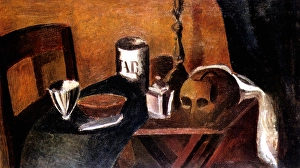 Candlestick Prints: Still Life with a Skull, 1912. Creator: Andre Derain