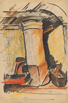 Heating Prints: Still life - study for a painting, 1931. Creator: Zolo Palugyay