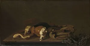 Still Life with Suckling-Pig Skulls, 1620-1640. Creator: Anon