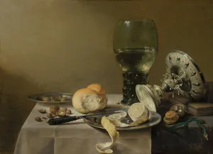 Lemon Prints: Still Life with Tazza, 1636. Creator: Pieter Claesz