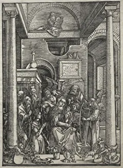 Life of the Virgin: Adoration of the Virgin and Child by Saints and Angels, 1504-1505