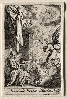 1592 1635 Prints: The Life of the Virgin: The Annunciation. Creator: Jacques Callot (French, 1592-1635)