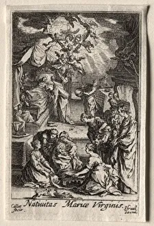 1592 1635 Prints: The Life of the Virgin: The Birth of the Virgin