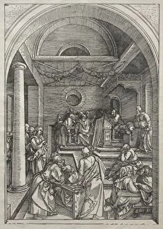 Early 16th Century Gallery: Life of the Virgin: Christ Among the Doctors, 1504-1505. Creator: Albrecht Dürer (German)