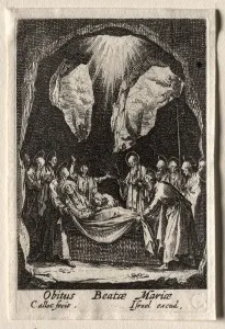 1592 1635 Prints: The Life of the Virgin: The Entombment of the Virgin