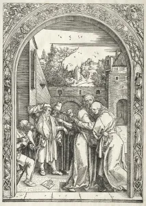 Early 16th Century Prints: Life of the Virgin: Joachim and Anna Embracing under the Golden Gate, 1504-1505. Creator