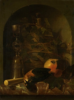 Percussion Instrument Prints: Still Life with a Wager cup, 1665. Creator: Johannes van Haensbergen