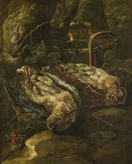 Wading Bird Prints: Still Life with Woodcocks. Creator: Jan Fyt