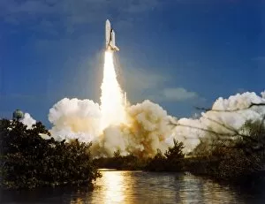 Columbia Gallery: Lift off, second Space Shuttle flight, Kennedy Space Center, Merritt Island, Florida, USA, 1981