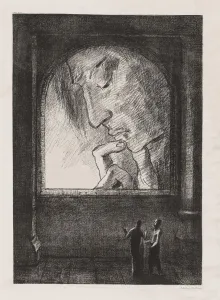 Odilon Redon French Prints: Light, 1893. Creator: Becquet (French); Odilon Redon (French, 1840-1916)