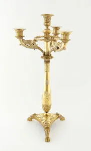 Repouss And Xe9 Prints: Four Light Candelabrum (one of a pair), Paris, 1809 / 19. Creator