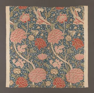 Japonaiserie Prints: Light cotton fabric, hand-printed, 1884