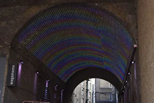 Display Prints: Light display under the tunnel near the Clink prison museum on the South Bank, London, SE1