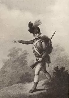 Bunbury Collection: Light Infantry Man (1791), 1791 (1909). Artist: Francois David Soiron
