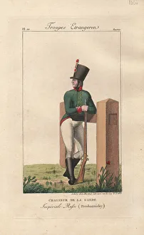 Life Guard Prints: Light infantryman of the Preobrazhensky Regiment, 1816-1822