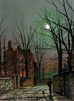 Time Of Day Gallery: By the Light of the Moon, 1882. Artist: John Atkinson Grimshaw