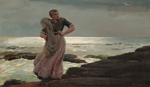 A Light on the Sea, 1897. Creator: Winslow Homer