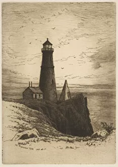 Isolated Gallery: Lighthouse, 1880. Creator: Henry Farrer