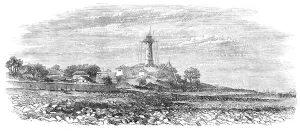 Mumbai Maharashtra India Prints: Lighthouse on Colaba Point, near Bombay, 1868. Creator: Unknown