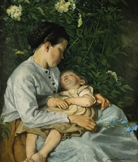 Hans 1839 1924 Prints: Under the Lilacs, 1871