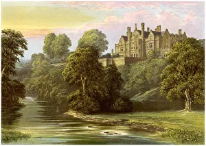 Dobson Prints: Lilburn Tower, Northumberland, home of the Collingwood family, c1880