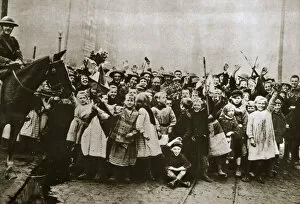 Jubilant Collection: Lille delivered, France, World War I, 1918