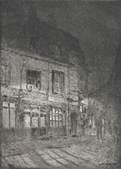 Lille Prints: Lille: Liebesgasschen, 1916. Creator: Ernst Oppler