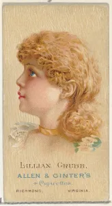 Lillian Grubb, from Worlds Beauties, Series 2 (N27) for Allen & Ginter Cigarettes