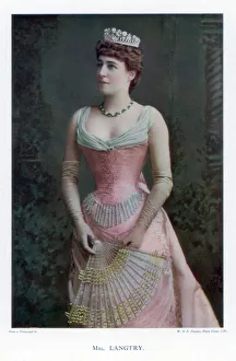 Emilie Charlotte Langtry Prints: Lillie Langtry, British actress, 1901. Artist: W&D Downey