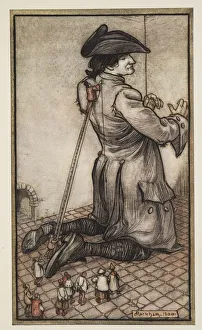 Gigantic Prints: The Lilliputian Tailors Measure Gullliver for a New Suit of Clothes, 1909