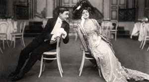 Photo Postcard Collection: Lily Elsie and Joseph Coyne in The Merry Widow, 1907. Artist: Foulsham and Banfield