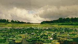 Flowering Prints: The Lily Pond, c1886. Creator: Charles Harry Eaton