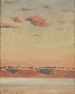 Millboard Prints: The Lim Fjord in Jutland. Study, 1851. Creator: Christen Dalsgaard