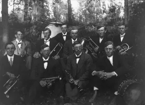 Lima Music Choir, Britt Edvin, Emil Samuelsson, Leonard Hansson, Mill- Johan Olsson.... 1917. Creator: Leonard Hansson