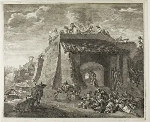 On Top Of Prints: Lime-Kiln, from Cabinet Reynst, 1655-59. Creator: Cornelis de Visscher
