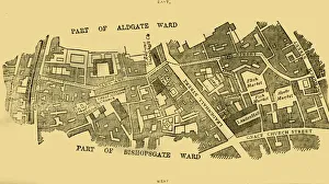 Bishopsgate Prints: Lime Street Ward, (c1872). Creator: Unknown