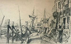 Ja Mcneill Whistler Prints: Limehouse, 1859, (1904). Artist: James Abbott McNeill Whistler