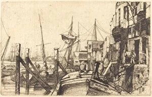 Unloading Gallery: Limehouse, 1859. Creator: James Abbott McNeill Whistler