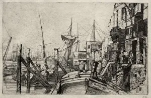 1834 1903 Prints: The Limehouse, 1871. Creator: James McNeill Whistler (American, 1834-1903)