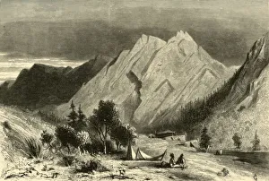 R Swain Prints: Limestone Formation, on Pitt River, 1872. Creator: Alfred Harral