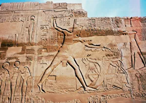 Limestone relief of Pharaoh Seti I, Karnak, Egypt, c1290-c1279 BC