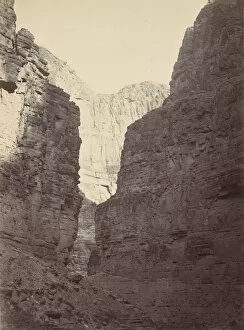 Arizona Collection: Limestone Walls, Kanab Wash, Colorado River, 1872. Creator: William H. Bell