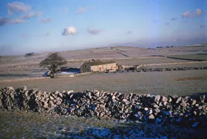 Limestone Walls in winter, Peak District, Derbyshire, 20th century. Artist: CM Dixon