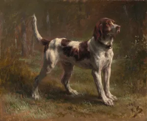 Hound Prints: A Limier Briquet Hound, ca. 1856. Creator: Rosa Bonheur
