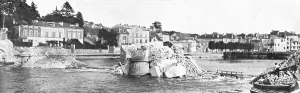 Marne Prints: L'immense champ de Bataille; le pont de pierre de Lagny avait ete detruit par le genie
